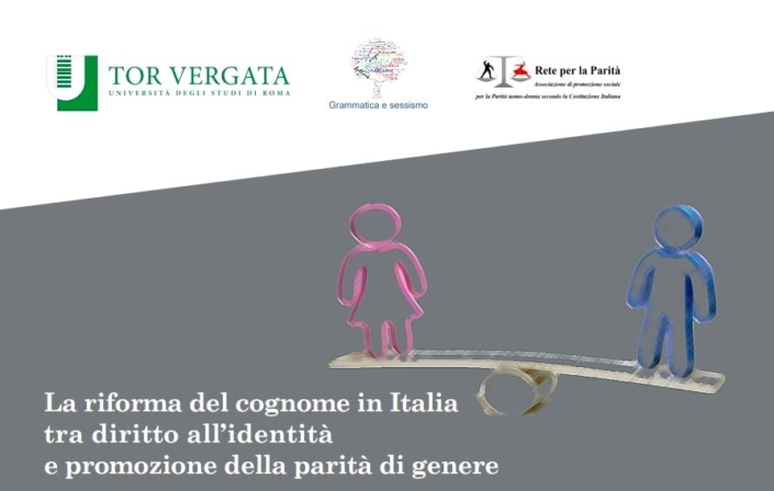 Locandina "La riforma del cognome in Italia"